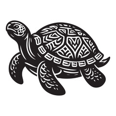 Turtle vector art, Turtle silhouette, Turtle illustration, Turtle black and white vector, black and white Turtle, Sea Turtle silhouette, Turtle black and white vector illustration, turtle on a white