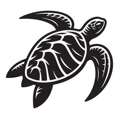 Turtle vector art, Turtle silhouette, Turtle illustration, Turtle black and white vector, black and white Turtle, Sea Turtle silhouette, Turtle black and white vector illustratillustration of a turtle