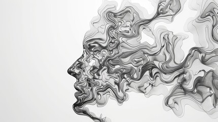 Fototapeta premium Smoke Portrait