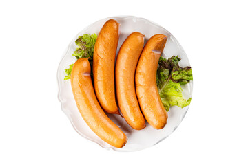sausages meat pork or chicken, turkey fresh meal food snack on the table copy space food background rustic top view