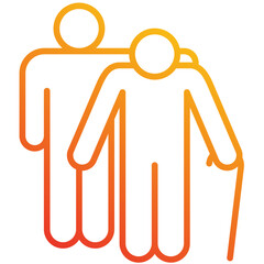 Elderly Care And Support  Icon