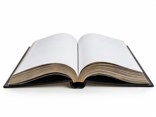 Fototapeta premium An open book on a white background