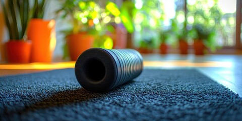 Foam rollers being used for muscle recovery and relaxation after a workout