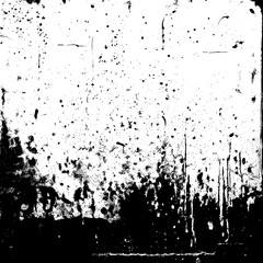 Aged and Worn Concrete Grunge with Dust Particles - Black and White Urban Texture