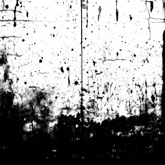 Aged and Worn Concrete Grunge with Dust Particles - Black and White Urban Texture