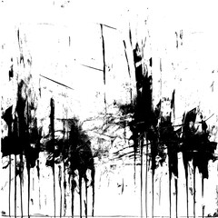 Dark Grunge Streaks Spread Over a Crisp White Canvas - High Contrast Artistic Texture