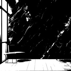 Natural Black Marble Grungy Dusty Texture for Skin Tile Wallpaper