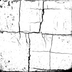 Old Cracked Cement Grunge with Brushy Texture