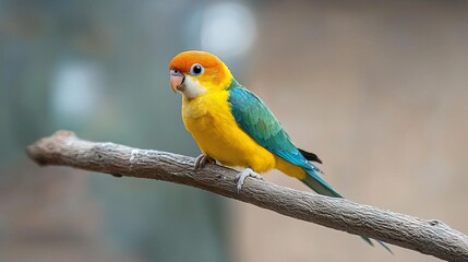 Naklejka premium Close-up of colorful exotic bird