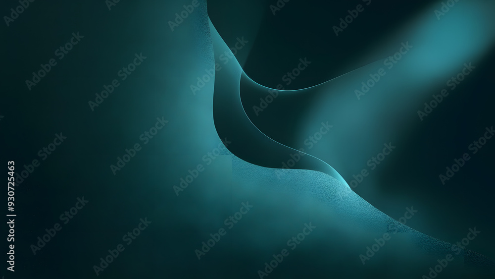 Poster abstract teal swirls: a mesmerizing abstract background image in cool teal tones, featuring flowing,