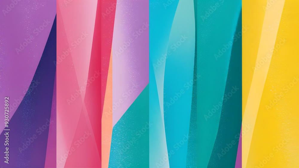 Poster abstract colorful stripes: a vibrant and dynamic abstract background featuring a spectrum of colors 