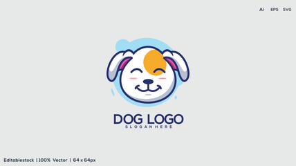 Dog logo design, vector and illustration