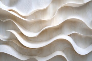 Obraz premium Abstract background of white plywood texture created with generative AI