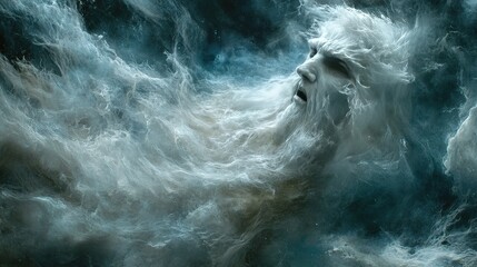 Obraz premium Ethereal Spirit in the Clouds