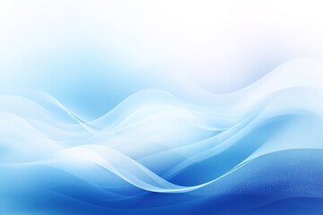 Abstract winter background with wavy lines in white and blue tones