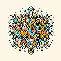 abstract background with circles