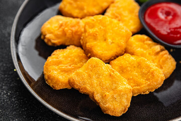 cheese in batter nuggets deep fried fresh meal food snack on the table copy space food background rustic top view