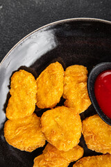 cheese in batter nuggets deep fried fresh meal food snack on the table copy space food background rustic top view