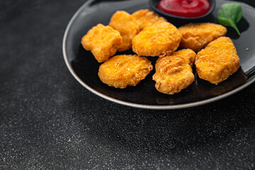 cheese in batter nuggets deep fried fresh meal food snack on the table copy space food background rustic top view