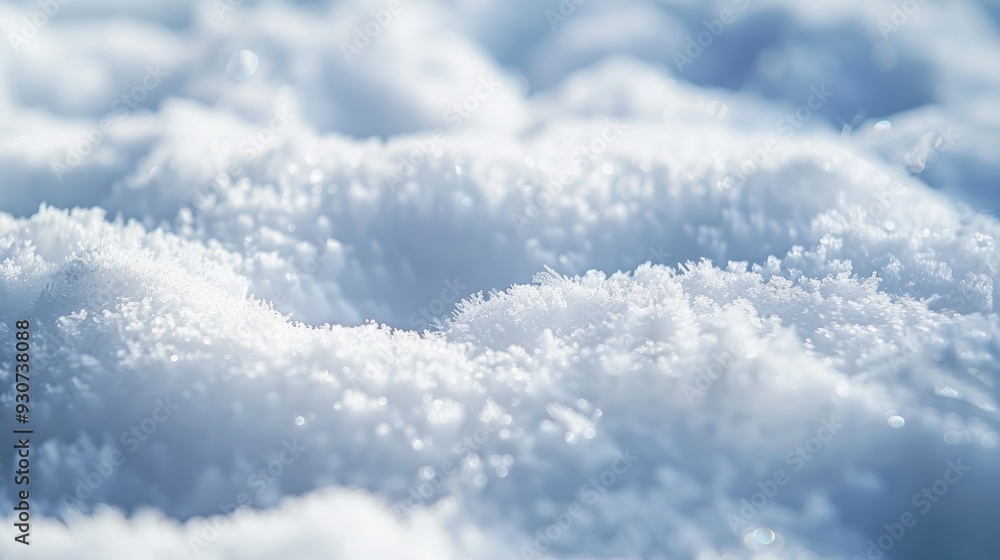 Poster abstract background of close up view of snow surface