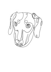 Illustration of a Labrador Retriever dog