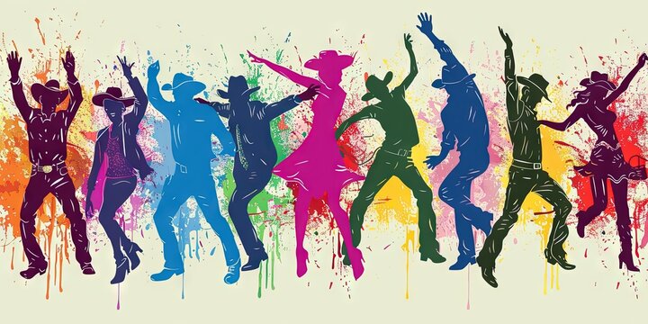 country line dancing concept