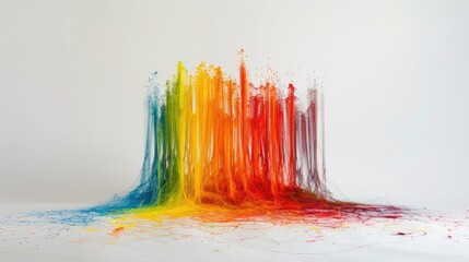 Flashes and streaks of bright colors, background with free space