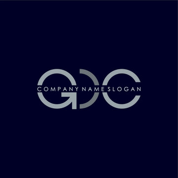 Letter GDC t logo design typography for company managemen vector template editable 
