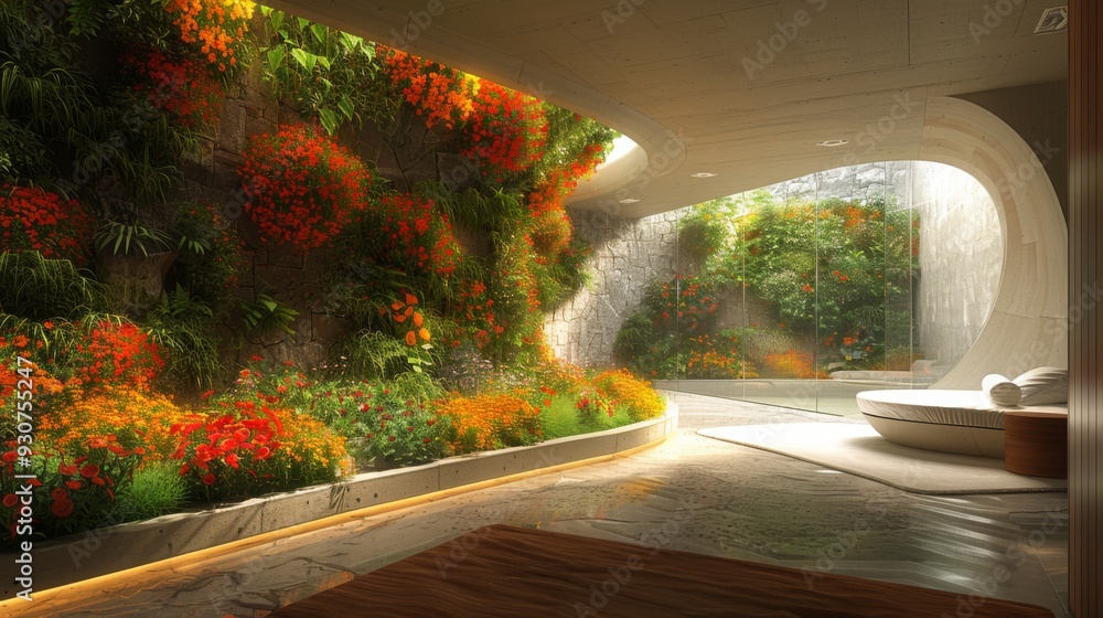 Poster a dynamic multimedia presentation that examines the role of biophilic design in creating healthy and
