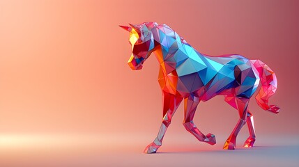 Obraz premium Zodiac signs made of coloured metal squares in 3D.