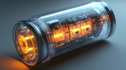 Battery Anode: Inside View of Lithium Cell in Mobile Phone Charging System