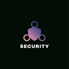 Shied security logo design vector template editable 