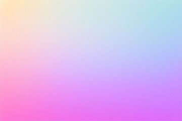 Fototapeta premium Colorful pink, yellow and turquoise gradient noisy grain background texture