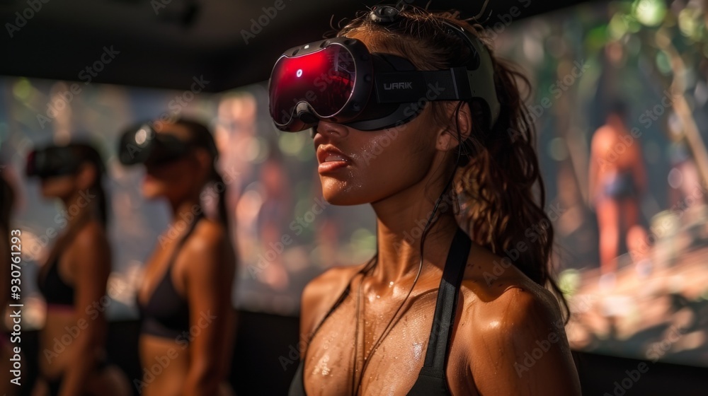 Poster an immersive virtual reality experience that transports viewers to the heart of a high-intensity int