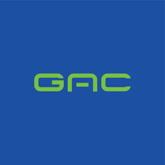 Letter GAC typography logo design vector template editable 