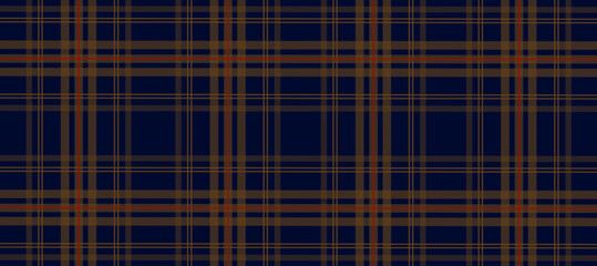 Dark blue and beige plaid fabric texture background
