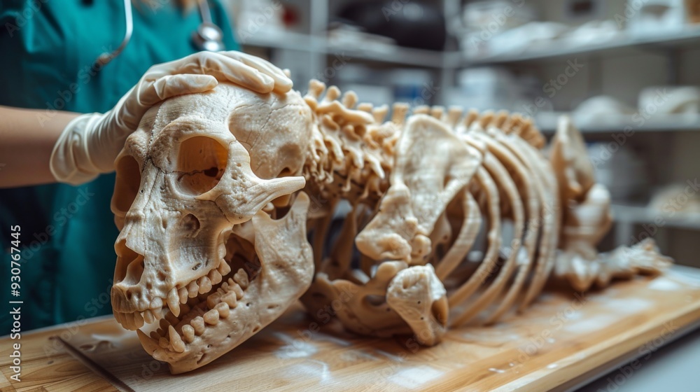 Aufkleber create an image of a veterinary hospital utilizing 3d printing