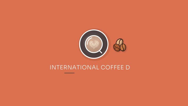 World Coffee Day 4k Animated