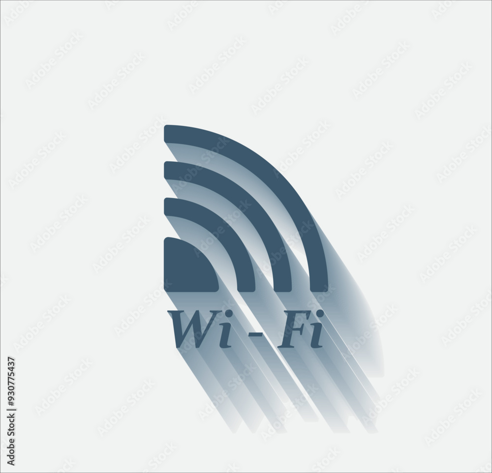 Poster vector dark color icon with shadow on light background