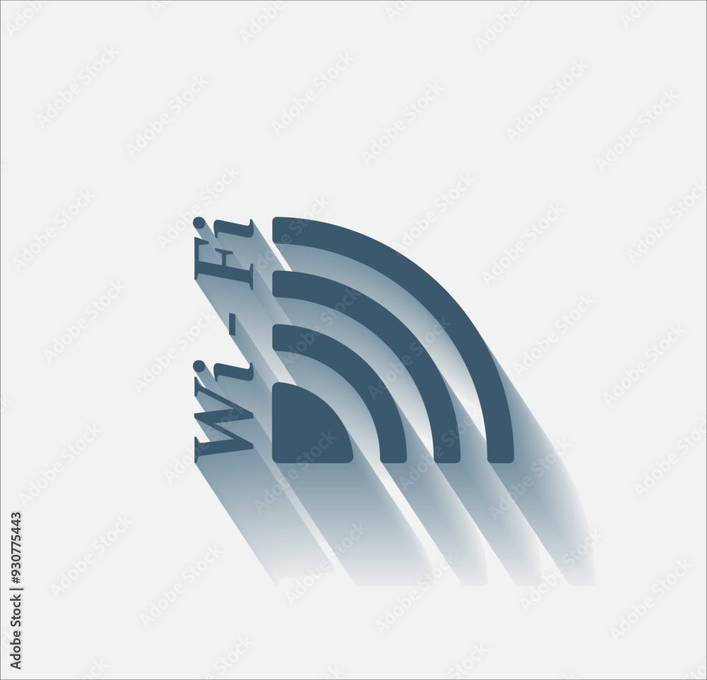 Poster vector dark color icon with shadow on light background