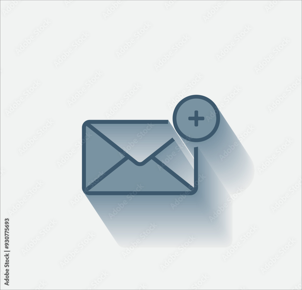 Poster vector dark color icon with shadow on light background