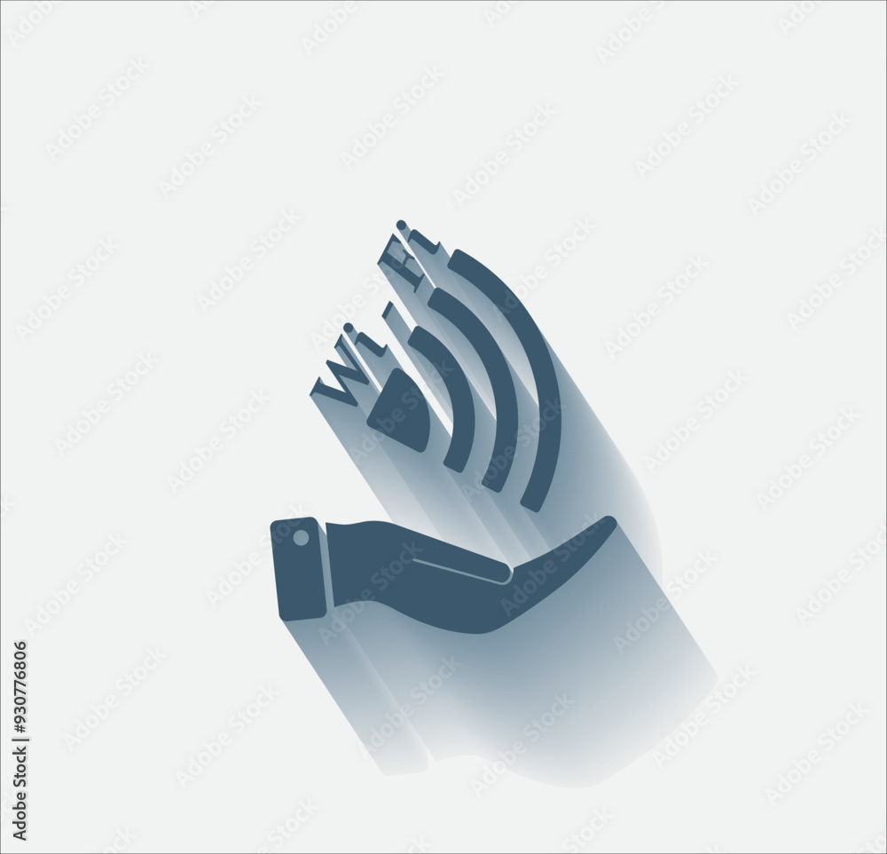 Poster vector dark color icon with shadow on light background