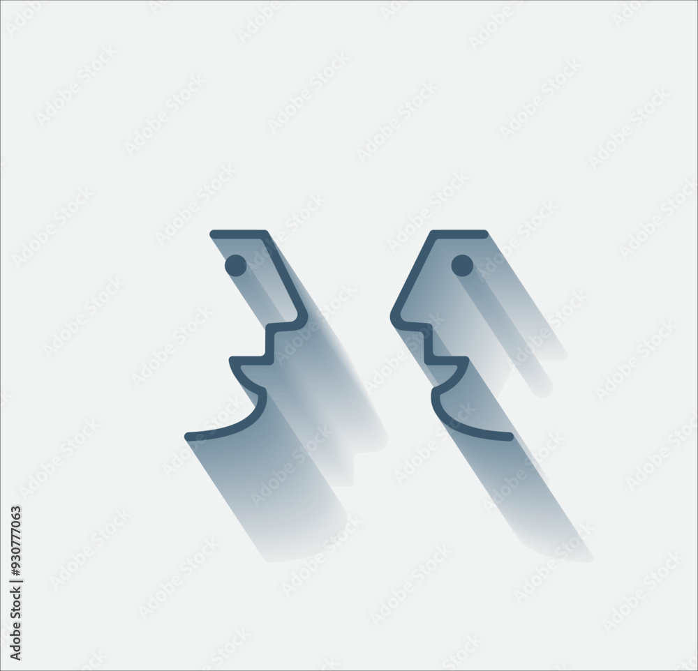 Poster vector dark color icon with shadow on light background