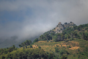 Menton, Monaco mountains