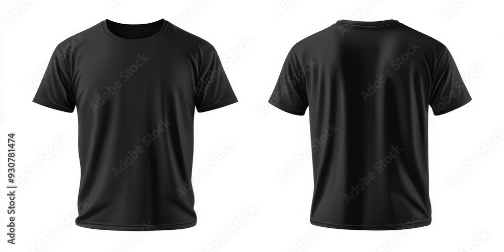 Poster this highquality mockup template showcases a blank black tshirt design, allowing you to view it from