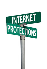 internet protections sign