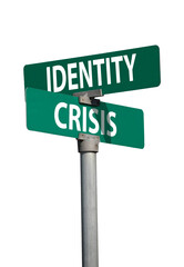 Fototapeta premium identity crisis sign