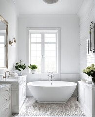 interior 3d rendering of bathroom