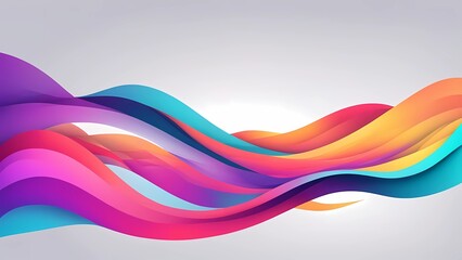 Fototapeta premium abstract colorful wave background