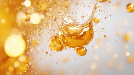 Energetic Exosomes in Amber Fluid - Microscopic Particles with Golden Light Scattering